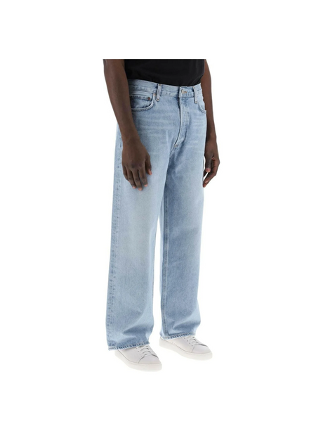 Regenerated Cotton-Blend Low Slung Baggy Jeans in Harmony AGOLDE JOHN JULIA.