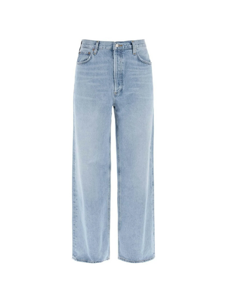 Regenerated Cotton-Blend Low Slung Baggy Jeans in Harmony AGOLDE JOHN JULIA.