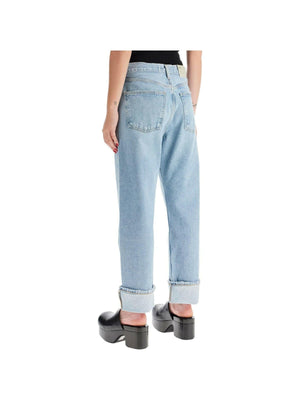 Regenerated Cotton Fran Low-Slung Jeans.