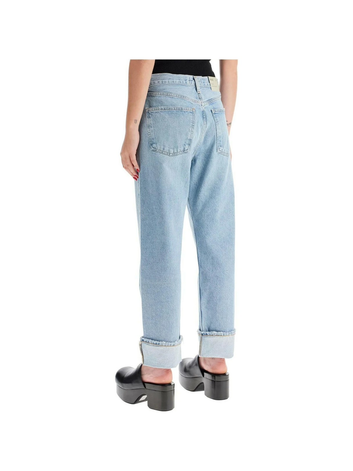 Regenerated Cotton Fran Low-Slung Jeans.