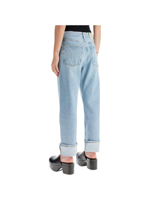 Regenerated Cotton Fran Low-Slung Jeans.