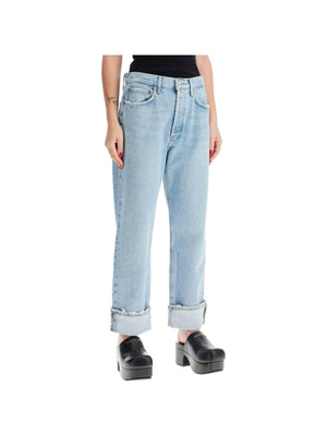 Regenerated Cotton Fran Low-Slung Jeans.