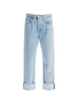 Regenerated Cotton Fran Low-Slung Jeans.