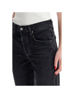 Riley High Rise Stretch Straight Jeans.