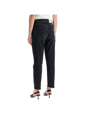 Riley High Rise Stretch Straight Jeans.