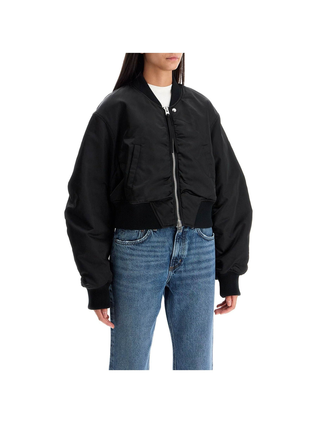 Short Boxy Bomber Jacket