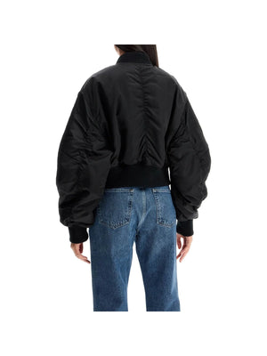 Short Boxy Bomber Jacket - Women > Clothing > Jackets and Blazers > Bomber jackets