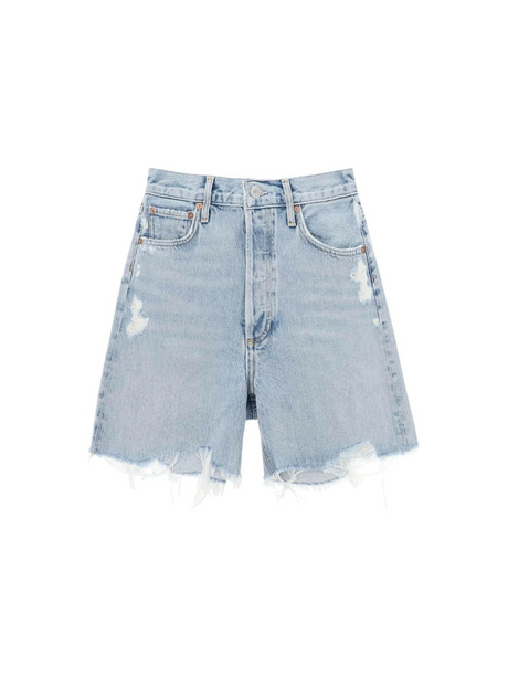 Blue Stella Denim Shorts in Deserted AGOLDE JOHN JULIA.