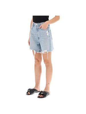 Blue Stella Denim Shorts in Deserted AGOLDE JOHN JULIA.