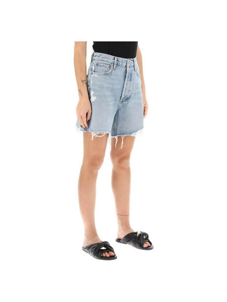 Blue Stella Denim Shorts in Deserted AGOLDE JOHN JULIA.