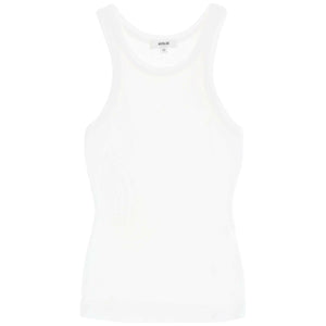 White Bailey Organic Cotton Ribbed Sleeveless Tank Top AGOLDE JOHN JULIA.