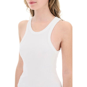 White Bailey Organic Cotton Ribbed Sleeveless Tank Top AGOLDE JOHN JULIA.