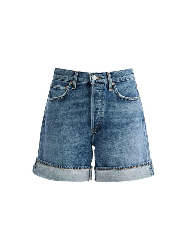 Parker Distressed Denim Shorts-Agolde-JOHN JULIA