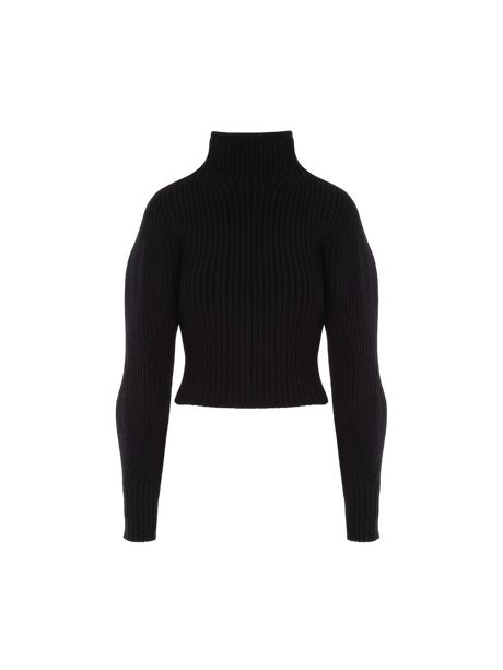 ALAÏA-Cashmere and Wool Blend Sweater-JOHN JULIA