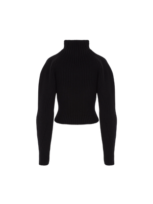 ALAÏA-Cashmere and Wool Blend Sweater-JOHN JULIA