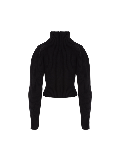 ALAÏA-Cashmere and Wool Blend Sweater-JOHN JULIA