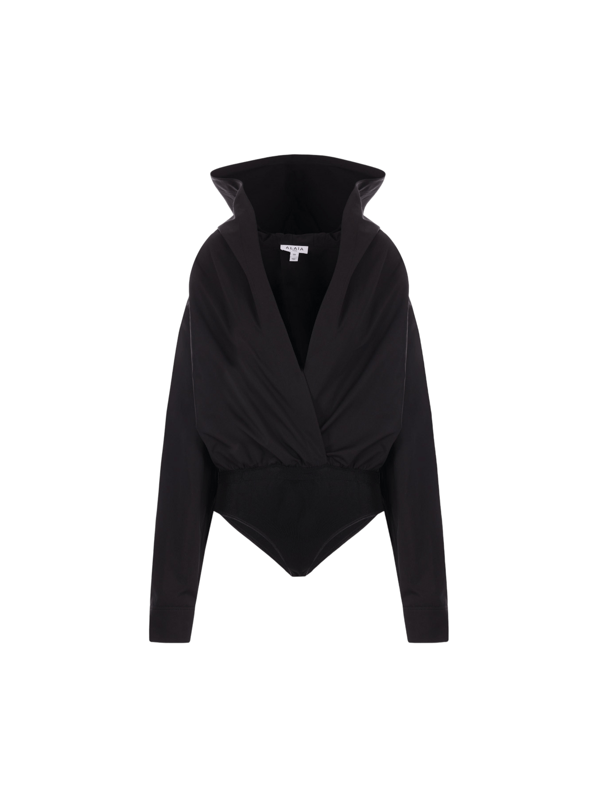 Cotton Poplin Hooded Bodysuit-ALAÏA-JOHN JULIA