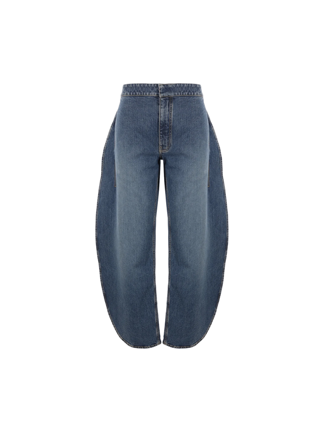 ALAÏA-Denim Round Jeans-JOHN JULIA