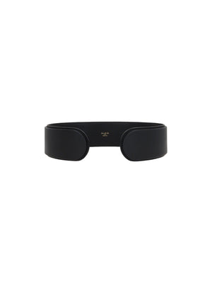 Flex Smooth Leather Belt-ALAÏA-JOHN JULIA