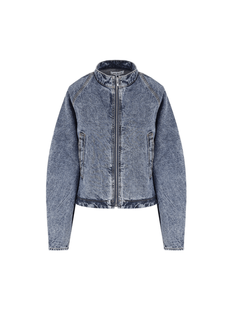 Full-zip Denim Jacket-ALAÏA-JOHN JULIA