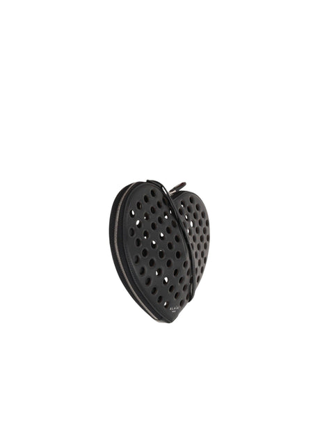 Le Coeur Perforated Nappa Shoulder Bag-ALAÏA-JOHN JULIA