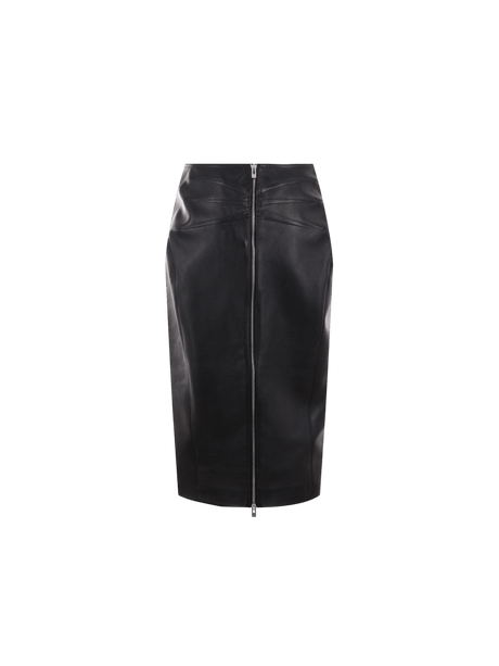 Leather Skirt-ALAÏA-JOHN JULIA