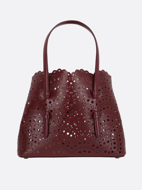 Mina 25 Laser-Cut Leather Tote Bag