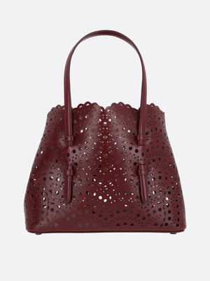 Mina 25 Laser-Cut Leather Tote Bag