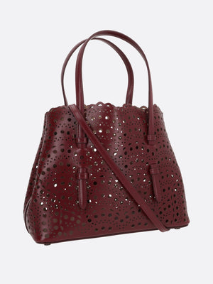 Mina 25 Laser-Cut Leather Tote Bag