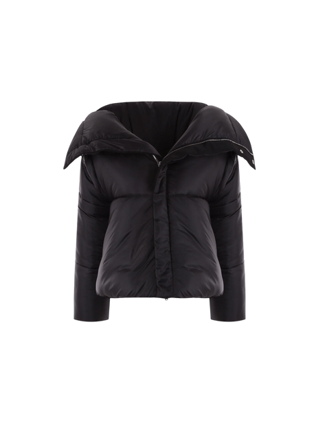 Fitted Cropped Padded Jacket-ALAÏA-JOHN JULIA