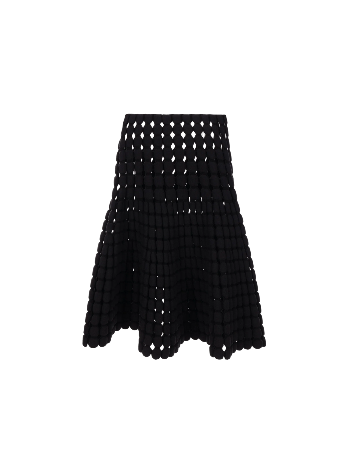 Perforated Knit Midi Skirt-ALAÏA-JOHN JULIA