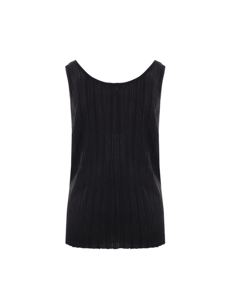 Pleated Knit Tank Top-ALAÏA-JOHN JULIA