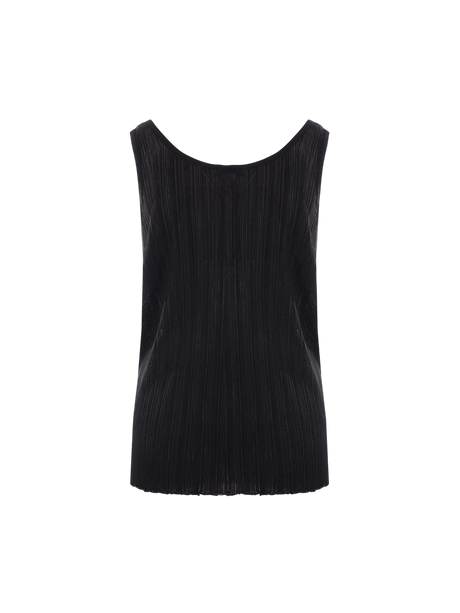 Pleated Knit Tank Top-ALAÏA-JOHN JULIA