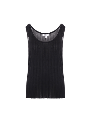 Pleated Knit Tank Top-ALAÏA-JOHN JULIA