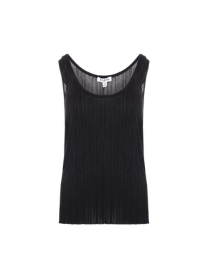 Pleated Knit Tank Top-ALAÏA-JOHN JULIA