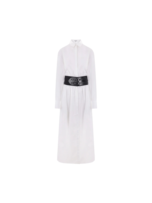 Poplin Shirt Dress-ALAÏA-JOHN JULIA