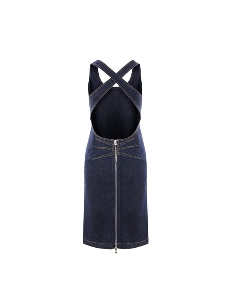 Sculpt Denim Dress-ALAÏA-JOHN JULIA