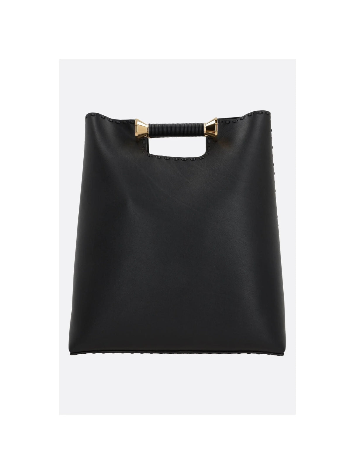 Smooth Leather Tote Bag-ALAÏA-JOHN JULIA