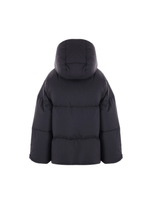 Technical Taffetà Asymmetric Down Jacket-ALAÏA-JOHN JULIA