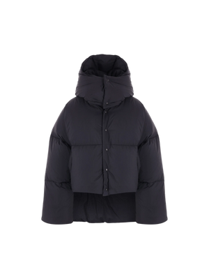 Technical Taffetà Asymmetric Down Jacket-ALAÏA-JOHN JULIA