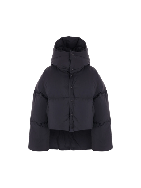 Technical Taffetà Asymmetric Down Jacket-ALAÏA-JOHN JULIA