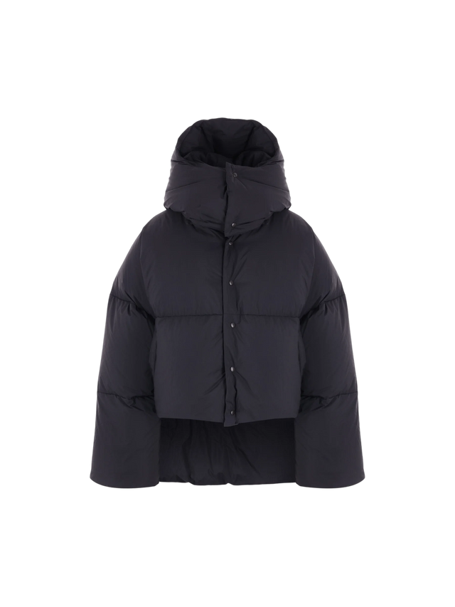 Technical Taffetà Asymmetric Down Jacket-ALAÏA-JOHN JULIA