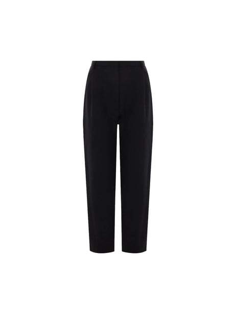 Curved-Leg Wool Pants-ALAÏA-JOHN JULIA