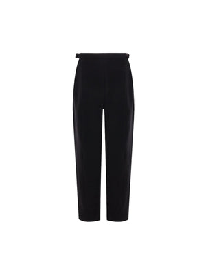 Curved-Leg Wool Pants-ALAÏA-JOHN JULIA