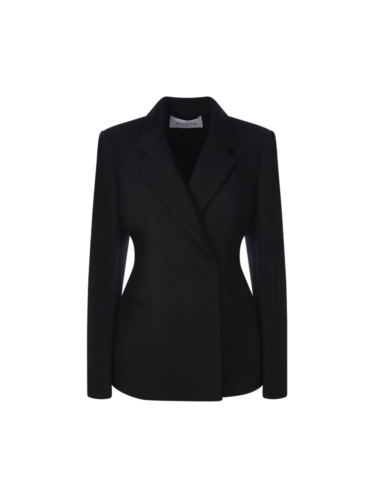 Gabardine Double-Breasted Wool Jacket-ALAÏA-JOHN JULIA