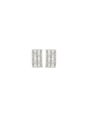 Alessandra Cry-Silver Rich Clip On Crystal Earrings ALESSANDRA RICH JOHN JULIA.