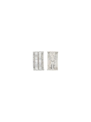 Alessandra Cry-Silver Rich Clip On Crystal Earrings ALESSANDRA RICH JOHN JULIA.