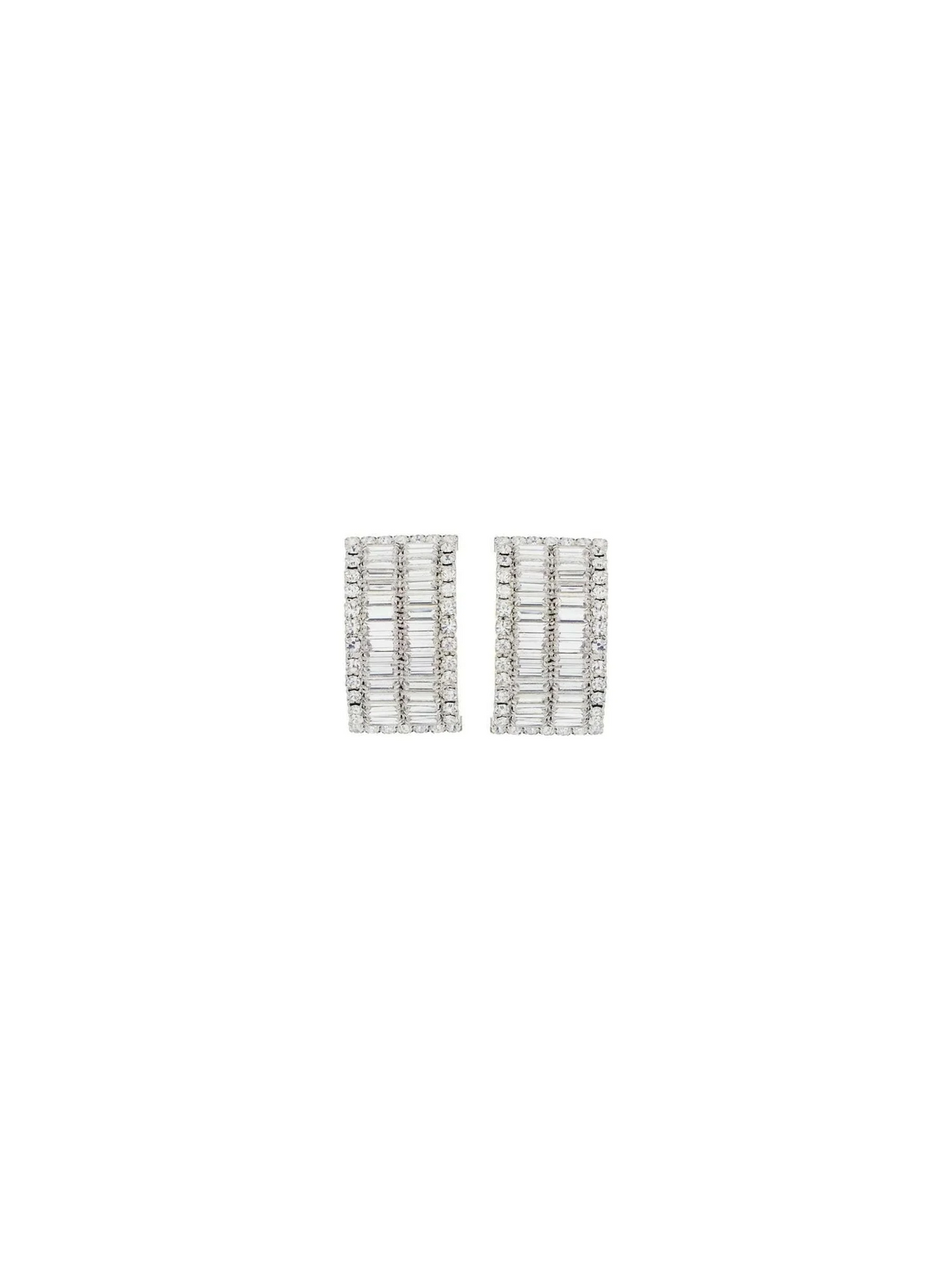 Alessandra Cry-Silver Rich Clip On Crystal Earrings ALESSANDRA RICH JOHN JULIA.