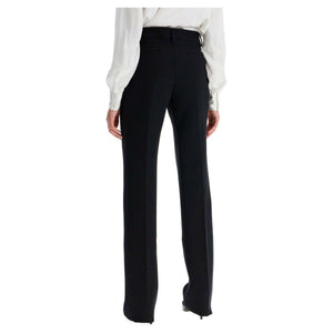 High-Waisted Wool Tailored Trousers.