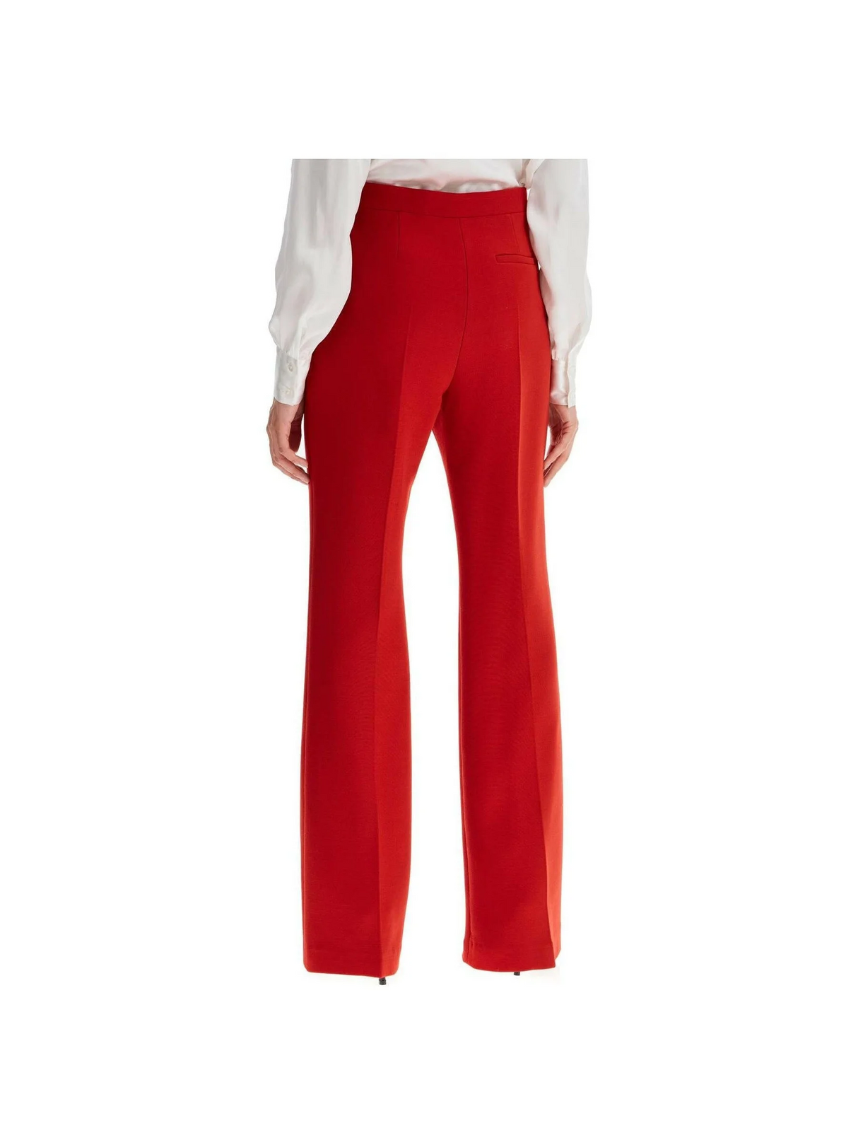 High-Waisted Wool Tailored Trousers.